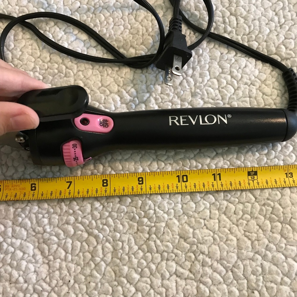 Revlon Tapered Curling Iron Black Pink Adjustable Heat Hair Styling Tool - Picture 2 of 3